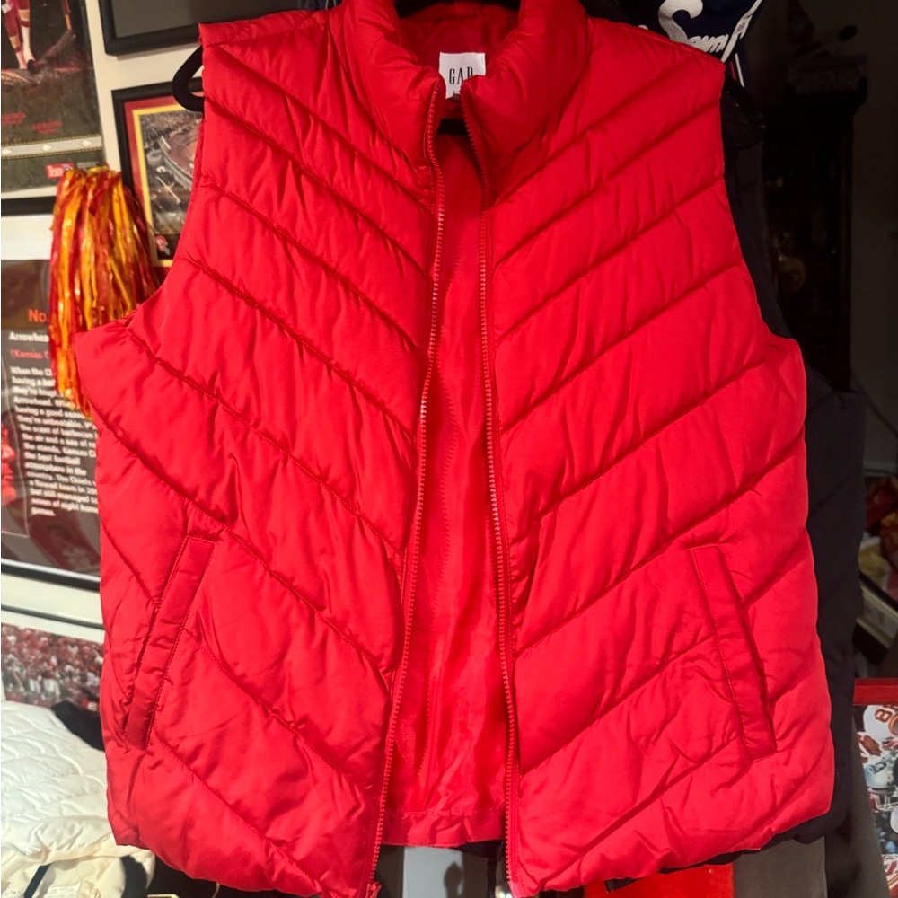 GAP Red Puffer Vest